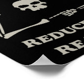 ネクロマシー減ら再利用再生おもしろいスケルトンM ポスター (角)