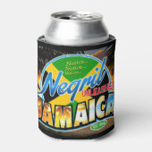 ネグリが解放されたジャマイカの黒いロゴは居心地が良い 缶クーラー (缶正面)
