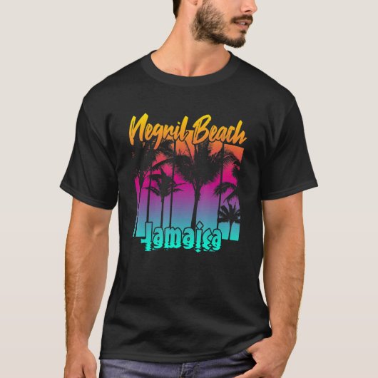 ネグリルビーチジャマイカ1 Tシャツ (正面)