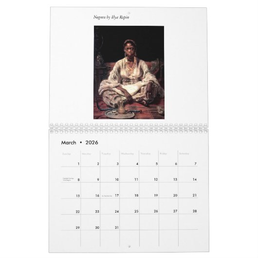 ネグレス カレンダー (3月 2026)