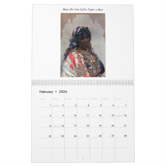 ネグレス カレンダー (2月 2026)