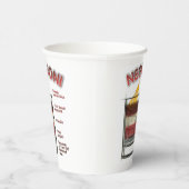 ネグロニカクテルレシピアート 紙コップ (右)