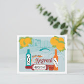 ネグロニシトラスカクテル ポストカード (スタンド正面)