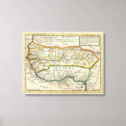 ネグロランドとギニア キャンバスプリント (正面)