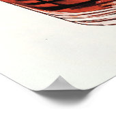 ネグローニレトロアートビッググラスカクテル ポスター (角)