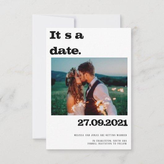 ネグロ・モデナ・エロプスのインビタシオンパラフォトス 招待状 (正面)