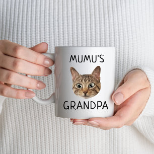 ネコおばあちゃん顔名子猫ペットラバーオーナーズ マグカップ