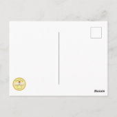 ネコおもしろいクリスマス漫画かわいいネズミ ポストカード (裏面)