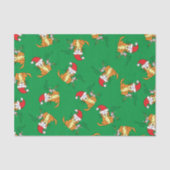 ネコおもしろいクリスマス漫画かわいいネズミ 薄葉紙 (正面)