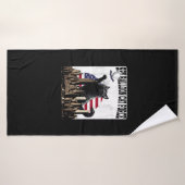 ネコおもしろいスパイ気球 バスタオル (バスタオル)