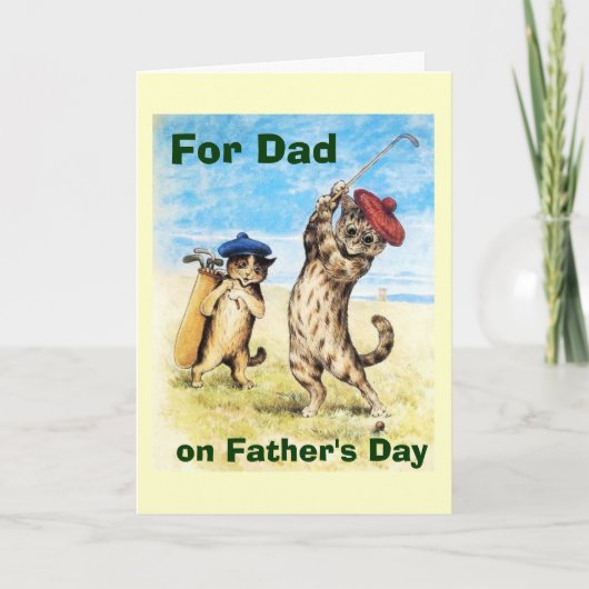 ネコおもしろいズ遊ゴルフキャディデザイン カード (正面)