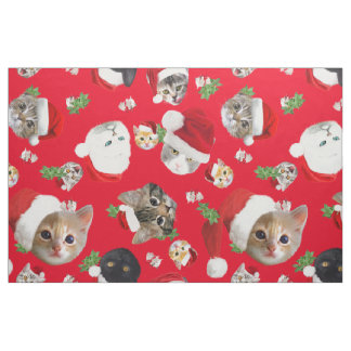 ネコおもしろいネズミ及びカニップのクリスマスファブリック ファブリック