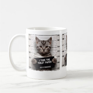 ネコおもしろいムショットいたずら好きな子猫ユーモア猫 コーヒーマグカップ