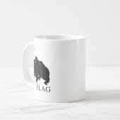 ネコおもしろい国旗 コーヒーマグカップ (正面左)