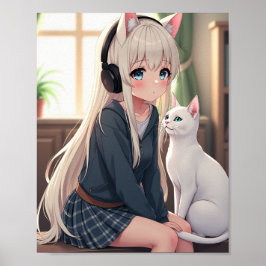 ネコおもしろい ポスター