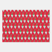 ネコお尻クリスマス ラッピングペーパーシート (正面2)