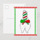 ネコお尻2クリスマス シーズンポストカード (正面/裏面)