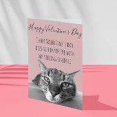 ネコから人間へのバレンタインデーのユーモア カード