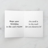 ネコがツイッターでツイートしない誕生日 カード (内部)
