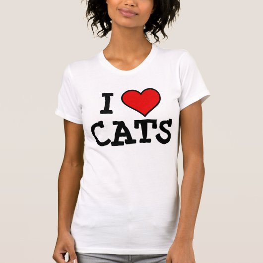 ネコが大好きTシャツとスウェットシャツ Tシャツ (正面)