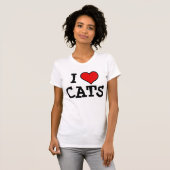 ネコが大好きTシャツとスウェットシャツ Tシャツ (正面フル)