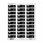 ネコが月明かりの中で動く。パーソナライズ ラベル (フルシート)