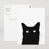 ネコが見えます 色を選んでクリックしてください ポストカード (正面/裏面)