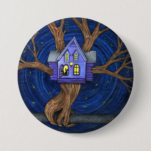 ネコが見える？ボタン 缶バッジ (正面)