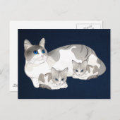 ネコちゃん ポストカード (正面/裏面)