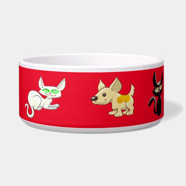 ネコとイヌ ボウル (右)