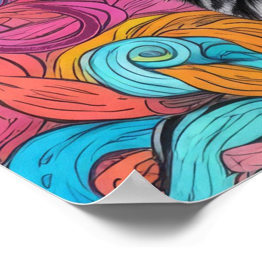 ネコとウール ポスター (角)