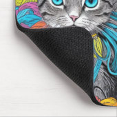 ネコとウール マウスパッド (コーナー)