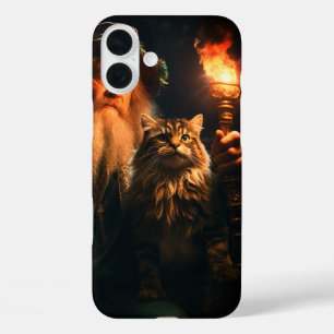 ネコとオーナー iPhone 16 PLUSケース