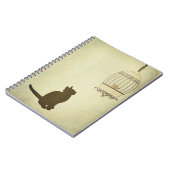 ネコとカバノキ ノートブック (左側)