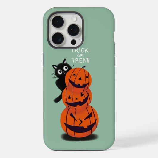 ネコとカボチャ iPhoneケース (裏面)