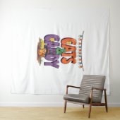 ネコとキャンディ タペストリー (インサイチュ(横))