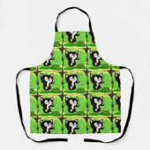 ネコとキュウリ エプロン (正面)