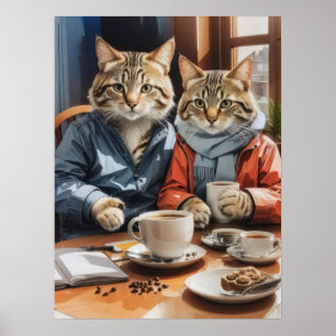 ネコとコーヒー ポスター