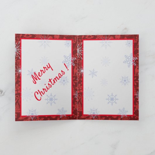 ネコとサンタ カード (内部)