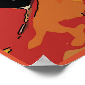 ネコとシダのポスターを持つナンシー ポスター (角)