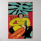 ネコとシダのポスターを持つナンシー ポスター (正面)