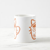 ネコとジャバオレンジ コーヒーマグカップ (中央)