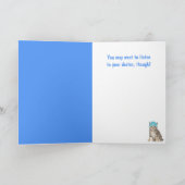 ネコとチキンと魚が元気になる カード (内部)