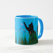 ネコとドラゴン マグカップ (正面右)