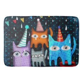 ネコとネコ バスマット