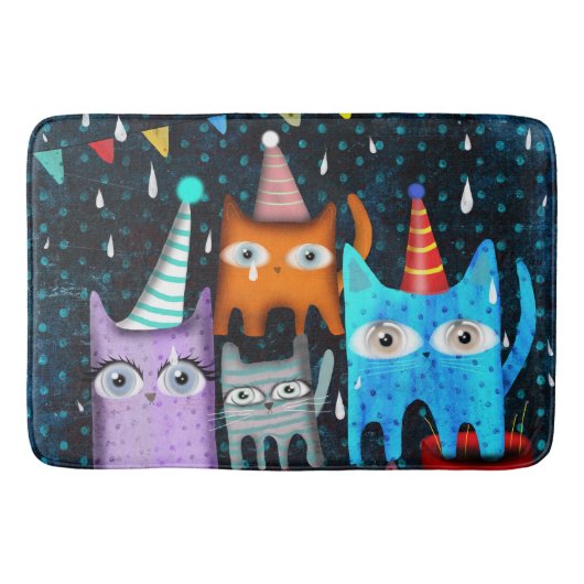 ネコとネコ バスマット (正面)
