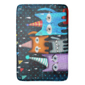 ネコとネコ バスマット (正面縦)