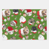 ネコとネズミのクリスマス ラッピングペーパーシート (正面2)