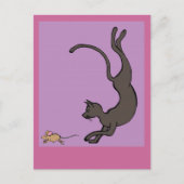 ネコとネズミ ポストカード (正面)