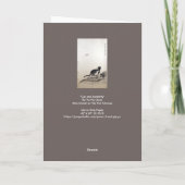 ネコとバタフ中国のィー絵を描ズ カード (裏面)